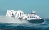 Griffon hovercraft on water Griffon hovercraft on water