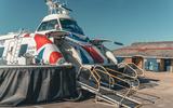 Griffon Hoverwork 12000TD hovercraft ashore Griffon Hoverwork 12000TD hovercraft ashore