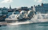 Griffon Hoverwork 12000TD hovercraft rear on water