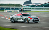 Driving the remote-controlled Nissan GT-R/C