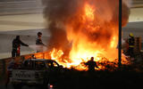 Haas F1 Romain Grosjean Bahrain crash 2020 - copyright Getty images