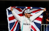 Lewis Hamilton wins sixth driver's world championship - credit: motorsportimages Lewis Hamilton wins sixth driver's world championship - flag