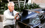 Horacio Pagani admiring Huayra rear