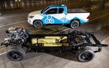 Toyota Hilux FCEV chassis off