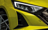 Hyundai i20 facelift 2023 headlight detail