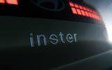 Hyundai Inster teaser rear badge Hyundai Inster teaser rear badge