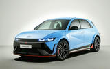 Hyundai Ioniq 5 N 2023 front quarter w background Hyundai Ioniq 5 N 2023 front quarter w background