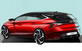 Hyundai i20 official sketch teaser - rear Hyundai i20 official sketch teaser - rear