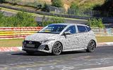 New Hyundai i20 N spyshot side 3/4