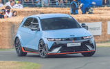 Hyundai Ioniq 5 N Goodwood on tack from 3 4