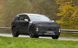 Hyundai Ioniq 7 driving at speed Hyundai Ioniq 7 driving at speed