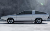 Hyundai Pony Coupe concept side Hyundai Pony Coupe concept side