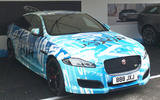 Jaguar XJR in wrap disguise