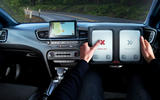 Kia Ceed interior with touchscreen steering wheel