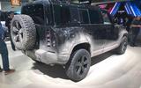Land Rover Defender bond car rear siee