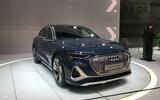 Audi E-tron Sportback at LA motor show 2019 - front