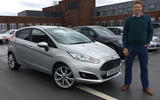 Tom with his new Ford Fiesta