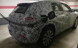 Mercedes EQA prototype shot rear