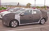 Hyundai Ioniq facelift spyshots side