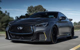 Infiniti Project Black S Paris motor show reveal on the road