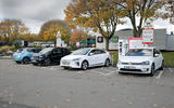 Hyundai Ioniq, Volkswagen E-Golf, BMW i3 vs Nissan Leaf - electric vehicle group test