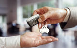 Car keys being exchanged