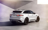 Jag F PACE 22MY 03 R Dynamic Black Exterior Rear 3 4 110821 Jag F PACE 22MY 03 R Dynamic Black Exterior Rear 3 4 110821