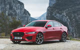 Jaguar XE front three quarter static Jaguar XE front three quarter static