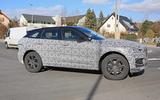 Jaguar F-Pace facelift spies front side