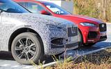 Jaguar F-Pace facelift spies front medium next to old car
