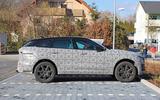 Jaguar F-Pace facelift spies side