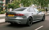 Jaguar XF rear three quarter tracking