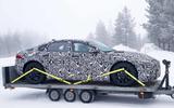 Jaguar XJ test mule side