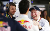 Surtees with Red Bull's Daniel Ricciardo