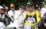 John Surtees with Valentino Rossi