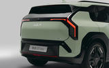 Kia EV3 rear close Kia EV3 rear close