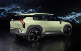 Kia EV3 studio rear right quarter Kia EV3 studio rear right quarter