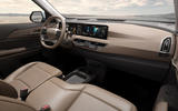 Kia EV5 in studio front seats and dashboard Kia EV5 in studio front seats and dashboard