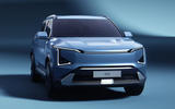 Kia EV5 in studio front Kia EV5 in studio front