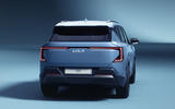 Kia EV5 in studio rear three quarters Kia EV5 in studio rear three quarters