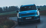 Kia EV9 front cornering Kia EV9 front cornering