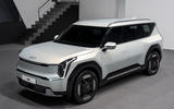 Kia EV9 front three quarter static Kia EV9 front three quarter static