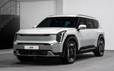 Kia EV9 front three quarter Kia EV9 front three quarter
