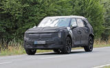 Kia EV9 spies three quarter driving