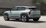 Kia EV3 rear three quarter Kia EV3 rear three quarter