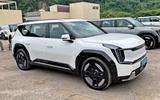 Kia EV9 front three quarter