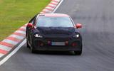2021 Kia Stinger spyshot front corner