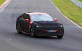2021 Kia Stinger spyshot front corner
