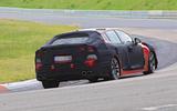 2021 Kia Stinger spyshot rear 3/4 2021 Kia Stinger spyshot rear 3/4