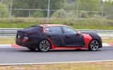 2021 Kia Stinger spyshot side rear 2021 Kia Stinger spyshot side rear